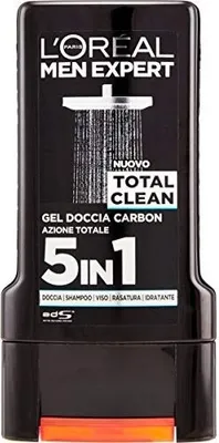 Produktbild von L’Oréal Paris Men Expert Total Clean 5in1, Erwachsene, Männer, Körper & Haar, Universalhülle, 300 ml, Flasche