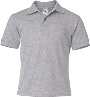 Immagine prodotto di Polo Gildan DryBlend per bambini (2 pezzi/confezione) BC4361 (L) (Grigio)