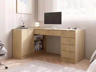 Obrázek produktu pro Rohový psací stůl TABORO - dub cremona