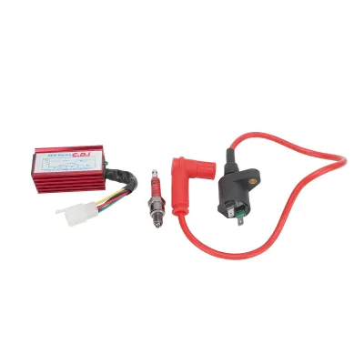 Produktbild von Wysokowydajna cewka zapłonowa + aluminiowy 5-pinowy AC CDI + zestaw świec zapłonowych A7TC - do motocykli dirtowych 50cc-150cc