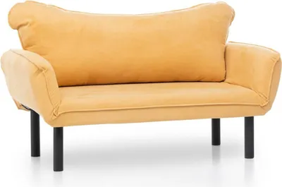 Immagine prodotto di Hone - Divano Letto 2 Posti, 140x65 cm Giallo, Contenitore