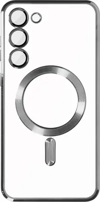 Immagine prodotto di Cover protettiva MagSafe per Samsung S23 Protezione fotocamera Trasparente / Argento
