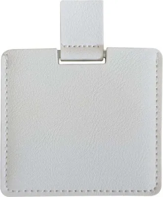 Image de INF Miroir de beauté portable en acier inoxydable avec étui enPolyuréthaneBlanc