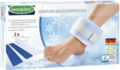 Produktbild von 2er Set Sensiplast Kälte Kompressen Nacken Gelenke Knie Arme Rückenkissen