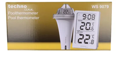 Produktbild von WS 9079 technoline Poolsensor inklusive Batterien, mit Innen- und Wassertemperaturanzeigein °C/°F