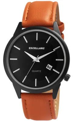 Produktbild von Excellanc Herrenuhr Datumsanzeige mit Kunstlederionsarmband