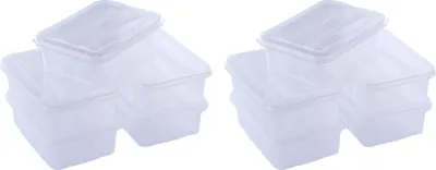 Produktbild von 10 Stück - Aufbewahrungsbox - 164 x 118 x 52 mm 0,7L Volumen