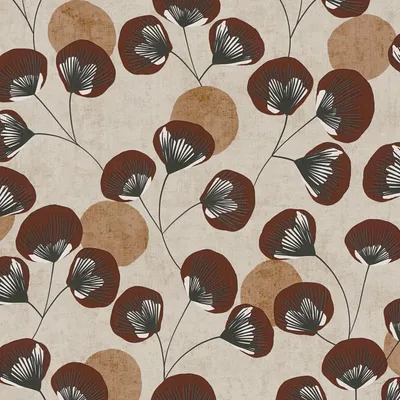 Produktbild von Profhome 791514-GU Landhaus Tapete Floral beige braun schwarz weiß 5,33 m2