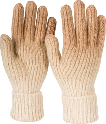 Produktbild von styleBREAKER Damen Strick Handschuhe mit Farbverlauf Muster, Winter Ombré Strickhandschuhe, Fingerhandschuhe 09010045