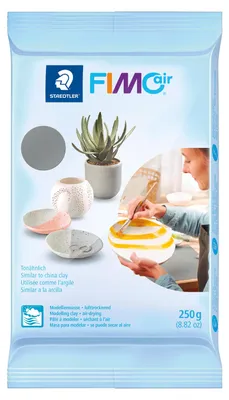 Produktbild von FIMO air Modelliermasse lufthärtend grau 250 g tonähnlich