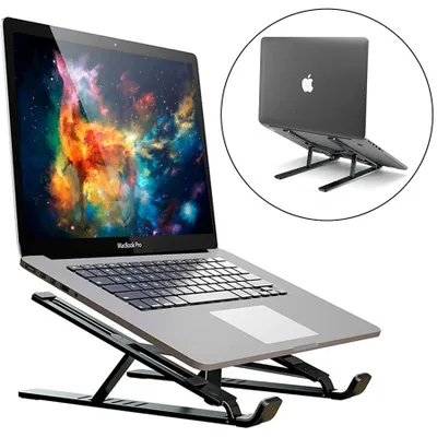 Obrázek produktu pro Stojan na notebook UNIQ s nastavitelnou výškou – ergonomický držák pro notebooky o úhlopříčce 10 až 17,3 palce, skládací