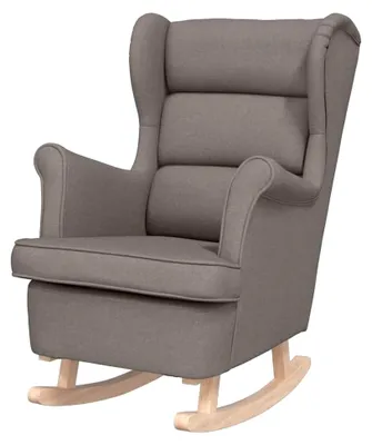 Produktbild von Schaukelstuhl, Schaukelstuhl, Relaxsessel, Taupe, 74 x 90 x 102 cm, Stoff