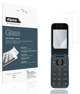 Image de 2x Protection ecrán pour Nokia 2660 Verre souple Film Protecteur 9H dipos