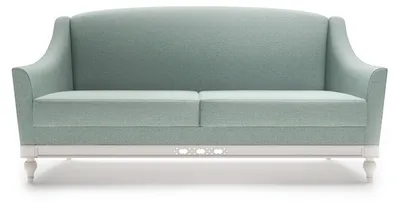 Produktbild von Chippendale Sofa 3 Sitzer Landhaus Stoffsofa mit Holz Designer Garnitur FL-3Siz