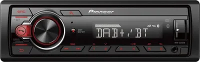 Produktbild von PIONEER MVH-330DABAN 1-DIN Autoradio (DAB+, Bluetooth, USB, rote Beleuchtung)