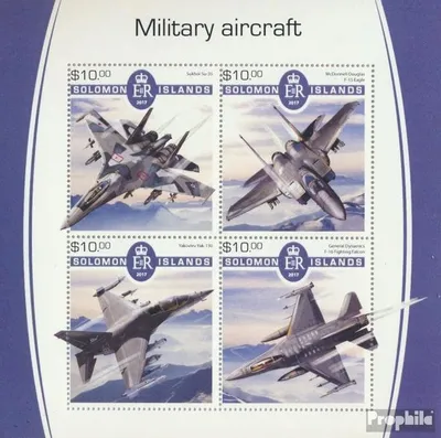 Produktbild von Briefmarken Salomoninseln 2017 Mi 4862-4865 Kleinbogen (kompl. Ausg.) postfrisch Militärflugzeuge