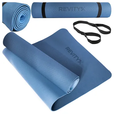 Produktbild von Yogamatte - Rutschfeste Fitnessmatte für Pilates,Yoga Matte mit Tragegurt