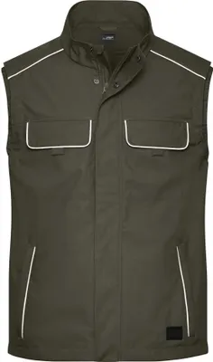 Produktbild von Workwear Softshell Light Vest - SOLID - olive, Gr. 6XL