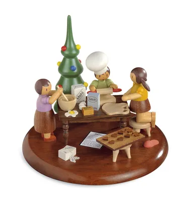 Zdjęcie produktu dla Platforma z motywem pozytywki elektrycznej, Rolf Zuckowski Edition ''IN Der Weihnachtsbäckerei'', 13 cm