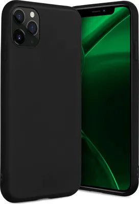 Produktbild von ONEFLOW® Slim Case kompatibel mit Apple iPhone 11 Pro - Hülle ultra dünn aus Silikon, Schwarz