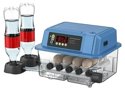 Obrázek produktu pro Inkubátor, inteligentní regulace teploty, automatické otáčení vajec, inkubátor na 12 vajec