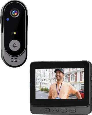 Immagine prodotto di Videocitofono, risoluzione 1080p, connessione wireless, nero