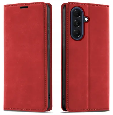 Obrázok produktu pre Puzdro s klapkou pre Samsung A57, uzatvárateľné magneticky, kožené + sklo 9H