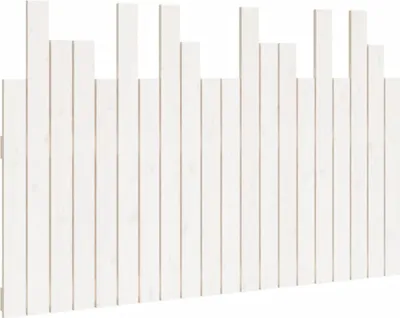 Produktbild von vidaXL Wand-Kopfteil Weiß 127,5x3x80 cm Massivholz Kiefer