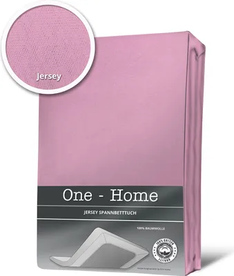 A folded pink fitted sheet is shown against a white background, with a close-up inset of the fabric texture.