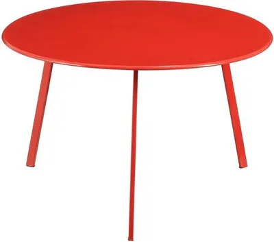 Produktbild von Mica Decorations Beistelltisch Rot Rund 58 cm x 38 cm