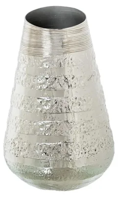 Produktbild von Tischvase, Metall, Aluminium, silberfarben, Ø 21 x 34 cm