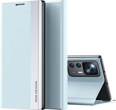 Immagine prodotto di Xiaomi 12T Pro Case, Custodia magnetica in Finto cuoio con funzione stand per Xiaomi 12T / 12T Pro blu