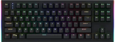 Immagine prodotto di HATOR Gravity X TKL, Cavo, USB, Interruttore meccanico, QWERTY, LED RGB, Nero