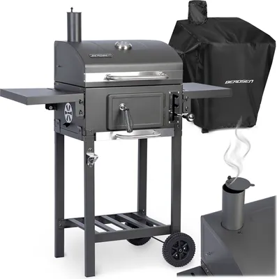 Immagine prodotto di Barbecue a carbone nero Berdsen BD-892 con coperchio
