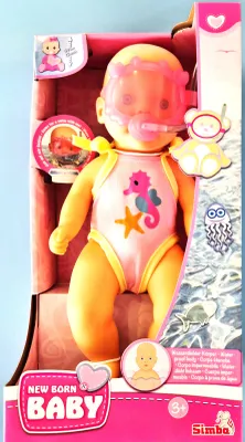 Produktbild von New Born Badepuppe mit Schwimm-Maske