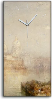 Produktbild von Küche Wohnzimmer Wand Leinwand Uhr Geräuschlos 30x60 Landschafts Architektur - weiße Hände