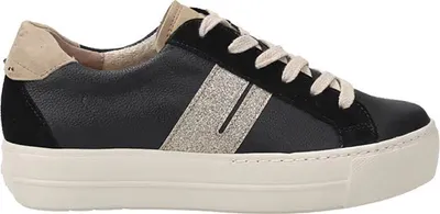 A side view of a single sneaker.
