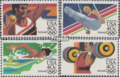 Produktbild von Briefmarken USA 1983 Mi 1622A-1625A (kompl.Ausg.) Kammzähnung postfrisch Olympische Sommerspiele 84