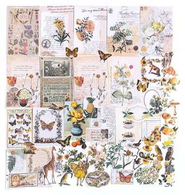 200-teiliges Vintage-Sticker-Set, Retro-Planeten, DIY Scrapbooking