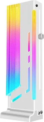 Obrázok produktu pre ZELURXX GH2 ARGB podpora grafickej karty, vertikálny držiak GPU, ARGB osvetlenie, hliník, DIY, 5V 3Pin, PC skriňa, gaming, modding, biela