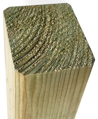 Produktbild von WOODTEX | 2,40 m | Kiefer 240 cm Zaunbohlenpfosten, Kesseldruckimprägnierung KDI, Konstruktionsholz, gehobelt, beständig gegen Schimmel und Pilze, gute statische Eigenschaften