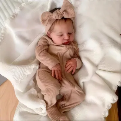 Zdjęcie produktu dla Lalka reborn, silikonowa, 50 cm, realistyczna, dla dzieci