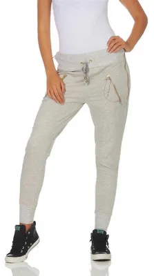 Produktbild von Damen Jogginghose Freizeithose,  Grau-Meliert M