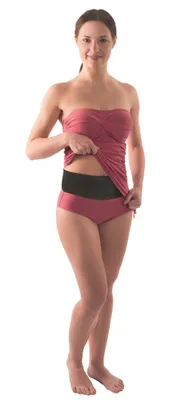 Produktbild von SUPRIMA Stomabandage Neopren schwarz M/L 1 Stück