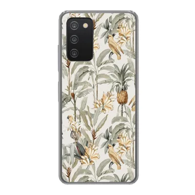 Produktbild von MuchoWow® Handyhülle Schutzhülle Hülle für Samsung Galaxy A33 5G Blume - Ananas - Tropisch Silikon Softcase Handy Hülle - Kartenhalter