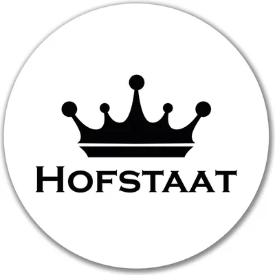 Produktbild von Huuraa Aufkleber Hofstaat Schützenfest 10cm rund Sticker Geschenkidee