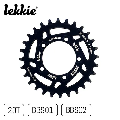 Obrázok produktu pre windmeile | Lekkie Bling Ring reťazový krúžok, 28T, pre Bafang BBS01 a BBS02, reťazový krúžok, bicykel, e-bike, pedelec