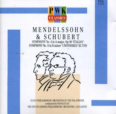 Obrázok produktu pre Mendelssohn/Schubert – Mendelssohn: Symfónia č. 4; Schubert: Symfónia č. 8