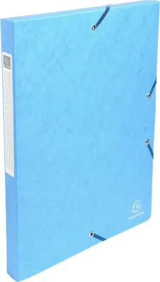 Produktbild von Exacompta 8x Archivbox Karton, 600g, Rücken 25mm + Etikett, A4, Türkis, 50306E
