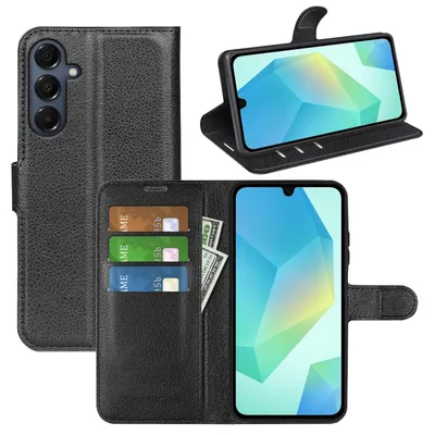 Immagine prodotto di Per Samsung Galaxy A17 5G / 4G in Pelle finta libro portafoglio custodia del telefono cellulare nero